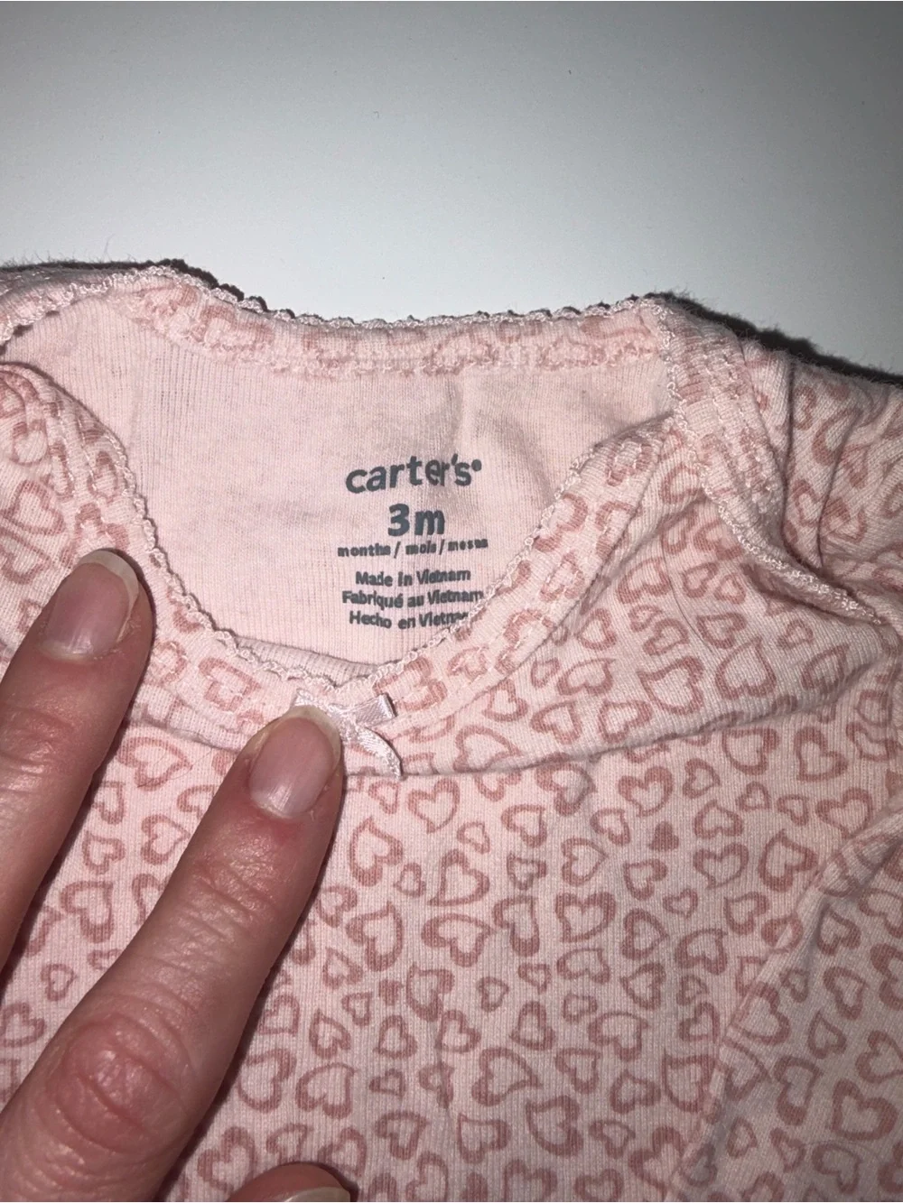 Girl’s 3 month Carter’s long sleeve bodysuits